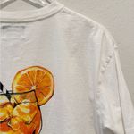 DAMSON MADDER Spritz Boyfriend Graphic Tee size 10 Aperol Spritz White US 6 Photo 8
