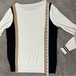Etcetera  White and Black Color Block Sweater Photo 5