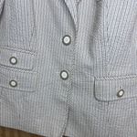 Kasper Pinstripe Suit Seersucker Fabric full lined classic workwear staple Sz 10 Photo 11