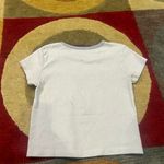 Brandy Melville John Galt Los Angeles Graphic Baby Tee Shirt Crop Top Light Blue Photo 2