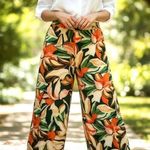 Moon Orchid Palazzo Pants Medium Abstract Festive High Waist Cruise Islands EUC Orange Size undefined Photo 0