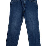 Gap 90s Straight High Rise Women Jeans Dark Wash Low Stretch Size 34/18R Photo 0