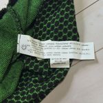 ZARA  Green and Black Geometric Knit Mini Skirt Medium Large Stretch Polka Dot Photo 5