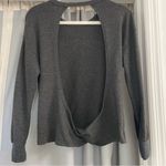 RVCA Open Back Gray Long Sleeve Top XS Photo 3