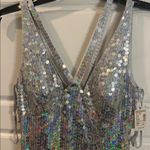 Adrianna Papell Vintage Y2K  evening Sequined Sleeveless Maxi Dress 4 NWT Photo 3