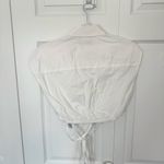Bershka NWT  White Cropped Button-Up Shirt MEDIUM Photo 6