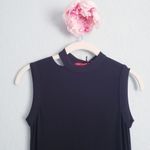 n:philanthropy  Kennedy Cutout Sleeveless Black Ribbed Dress Photo 4