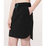 Lululemon On The Fly Skirt Size 4 Black High Rise Modest Workout Quiet Luxury Photo 7