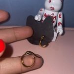 Gold Mini chunky Huggie Hoops Photo 9