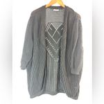 Maurice's  3X Charcoal Open Front Loose Knit Cardigan Top Photo 5