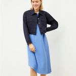 MM.LaFleur  Lara 2.0 Dress eco crepe Carolina
Blue sz 10 Photo 1