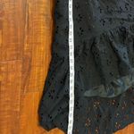 Oleg Cassini Halter Black Y2K beach Tie nack eyelet boho 90s 2000s dress 12 NWT Photo 16