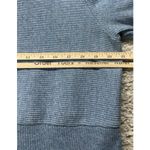 J. JILL Hooded Ribbed Knit Tunic Sweater Long Sleeve in Blue Large Comfortable Photo 6