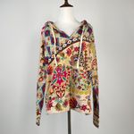 Johnny Was NWOT  Floral Hoodie Sweatshirt Boho Long Sleeves Multicolor Sz S Photo 1