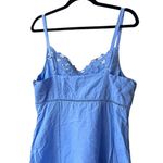 Madewell sweetheart midi dress in linen-cotton blend powder blue np116 size 14 Photo 6