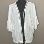 American Eagle Outfitters White Open-Front Top Swimsuit Cover Up Women's Size M Photo 0