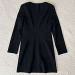 Burberry London Women’s 100% Wool Black Sheath Shift Dress Size 4 Made in Italy Photo 11