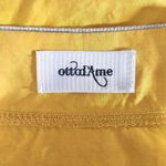 Otto d'ame Women's Mustard Yellow Top With Quarter Sleeves and Trim Details Size 8 Photo 8