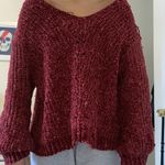 Burgundy Sweater Red Photo 1