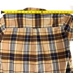 st. john's bay St John’s Bay Brown Flannel Button Down Dress Shirt Photo 6