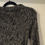 ZARA NWOT  Knit Black Metallic Thread Dress Size M Photo 10