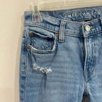 American Eagle  Jeans Blue 90's Low Rise Skinny Kick Distressed Sz 00 Photo 2
