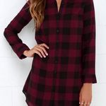 BB Dakota  plaid shirt dress Photo 0