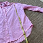 ZARA  cute bubblegum pink oversized poplin button down shirt Photo 11