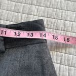 Ann Taylor Vtg Y2K low mid gray wool wide straight loose leg trousers pants 0 Photo 6