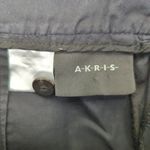 Akris Wide Leg Trousers Dress Pants Womens US 8 Black Cotton Blend Career Flowy Photo 2