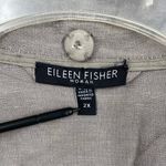 Eileen Fisher , Lightweight Jacket, Asymmetrical Zipper, Rumpled Cotton, size 2X Photo 3