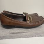 Victoria Spenser Pat 9‎ Women's leather loafers With Brass Accent Brown Photo 1