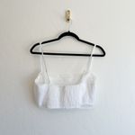 Reformation  | Violet 100% Linen Crop Top‎ & Wide Leg Pant Two Piece Set White Photo 7