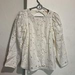 Rebecca Taylor eyelet white lace blouse Great condition :Box 007: Photo 2
