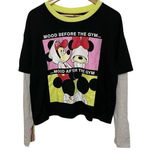 Disney Graphic Long Sleeve XXL Womens Casual Oversized Crewneck Gym Photo 0