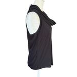 Robbie Bee Signature by black sleeveless cowl neck stretchy tank top size 4 Photo 2