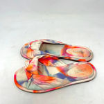 Schutz  Leny Tie Dyed Slide Knotted Sandals Pink Orange‎ Size US 9.5 Photo 4