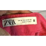 ZARA  Hot Pink Skort Women’s Size Medium – Front Button Detail, Pockets Shown Photo 3