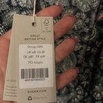 Boden Long Sleeve ruched sleeve mini wrap dress Paisley Blue Green medium nwt Photo 4