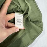 Love Shack Fancy Olive Green Dock Mini Skirt Women’s Size 8 Brushed Denim Cotton Photo 4