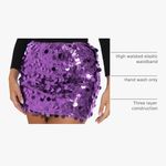 Amazon Low-rise Purple Sequin Skirt Photo 5