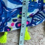 Lilly Pulitzer Brilliant Blue Ceviche Cropped Ramona Tassel Top Size 4 Photo 8