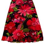 Myo Vintage 90s Maxi Skirt Liquid Knit Glitter Floral WhimsiGoth Grunge Size L Black Size L Photo 4