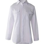 Boutique White Button Up Shirt Turn Down Collar Blouse Size XXL 14 Plus Size Work Casual Photo 0