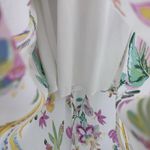 Vintage 80s Maxi Dress Womens Small White Whimsical Floral Cottagecore Fairy Photo 7