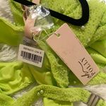 Oh Polly NEW Sequin Cut Out Club Mini Dress in Neon Lime Size 4 Photo 5