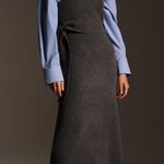 ZARA TREND ALERT 🔥 Marled Gray Knit A Line High Waist Midi Skirt Photo 3