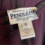 Pendleton  Dark Purple Floral Maxi Skirt Size 6 Petite vintage whimsigoth Photo 1