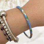 Vintage Cloisonné Skinny Bangle Bracelet Photo 1