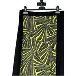 Michael Michael Kors Printed Maxi Dress size Medium Two Tone Abstract Leaf Black Photo 5